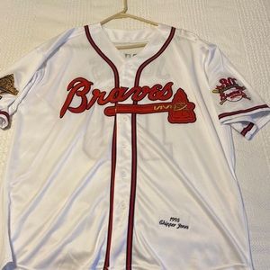 Atlanta braves men’s chipper Jones jersey XL